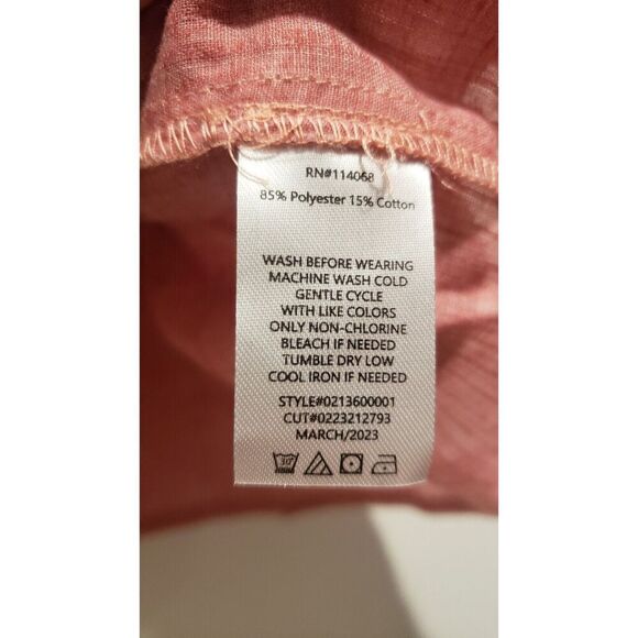 Madison & Berkeley Flutter Sleeve Button Front Blouse XXL NWOT - Picture 5 of 5